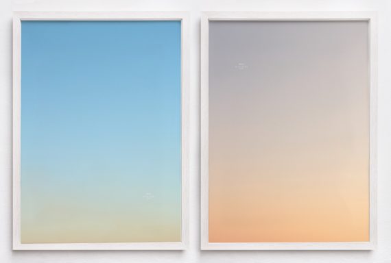 Ulrike Königshofer, On the Other Side of the Sky (Trieste/Wien 18:55), 2019, 2 C prints (diptych), 70 x 50 cm each, framed, ed. 5+2