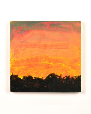 Kenji Lim, Unknown Unknowns, 2026, acrylic on board, 20 x 20 x 2 cm, unique