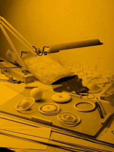 Ulrike Königshofer, Holes of Light 2, 2022, b/w print behind colored glass, framed, 40 x 30cm, ed. 5+2