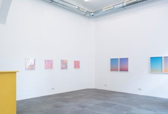 Installation shot: Ulrike Königshofer, Darja Shatalova. DOUBLE TAKE; Galerie Reinthaler, 2026